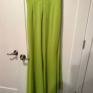 Badgley Mischka Lime Green Maxi Dress